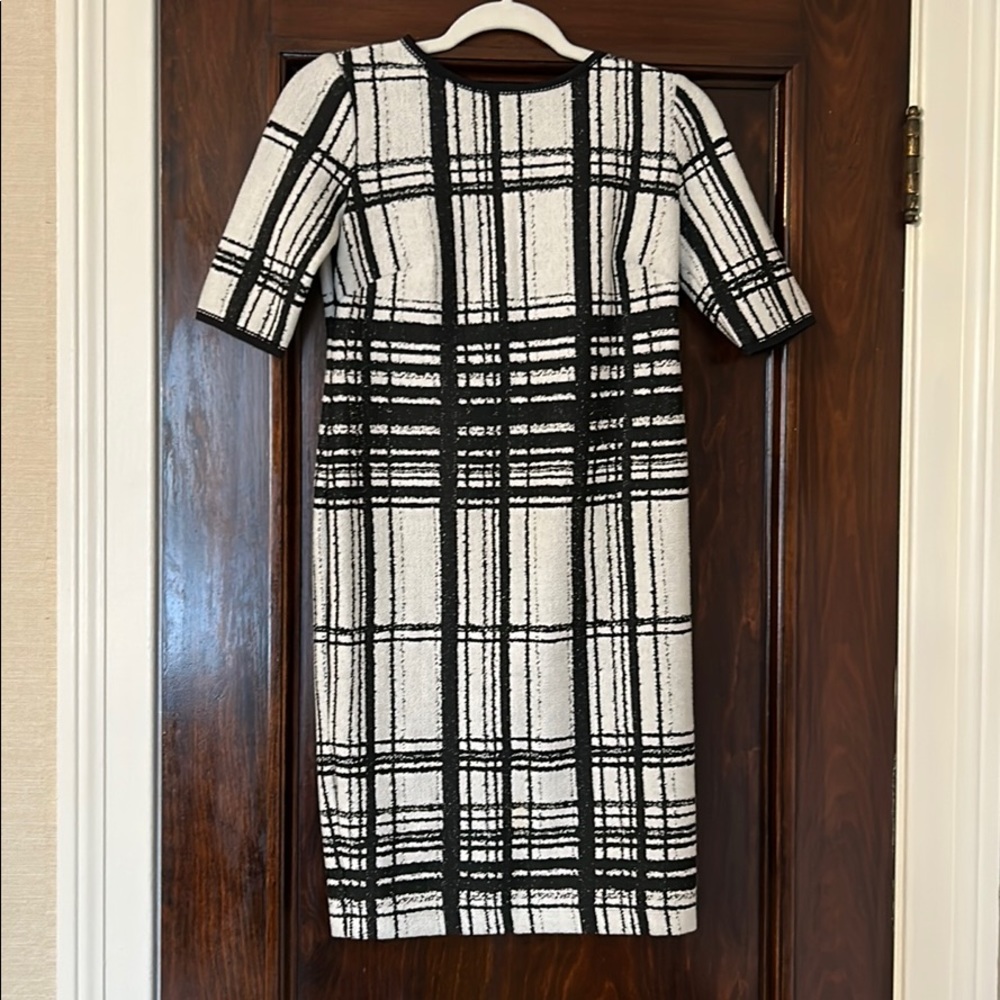 Maternity black/white dress - Taylor pea in a pod